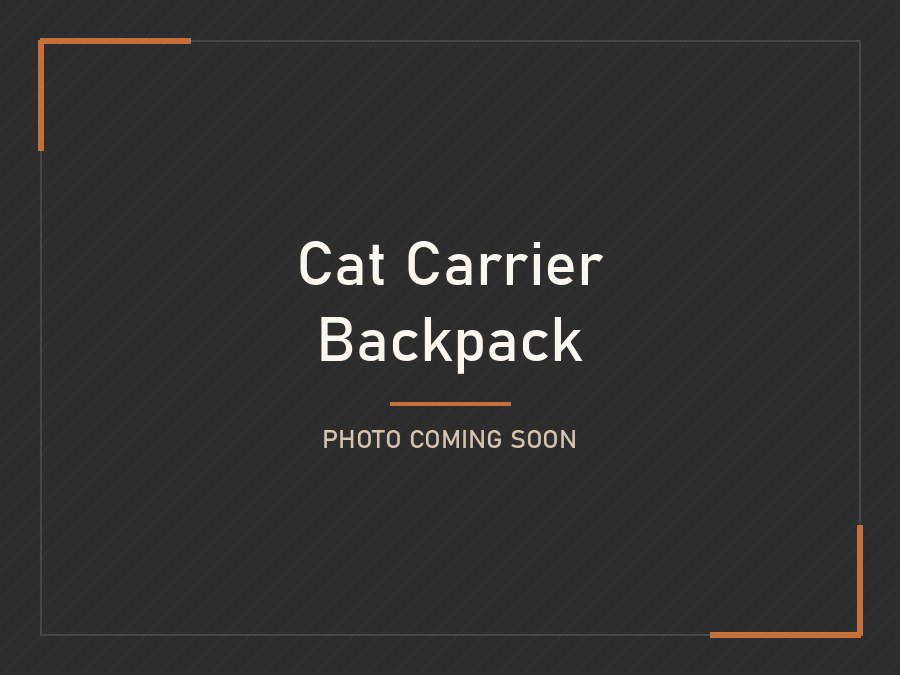 Cat Carrier Backpack - photo coming soon