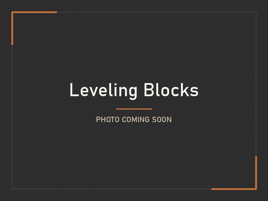 Leveling Blocks - photo coming soon